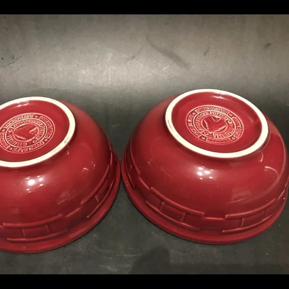 Longaberger Pottery Woven Tradition Cereal Bowls. - Picture 4 of 5